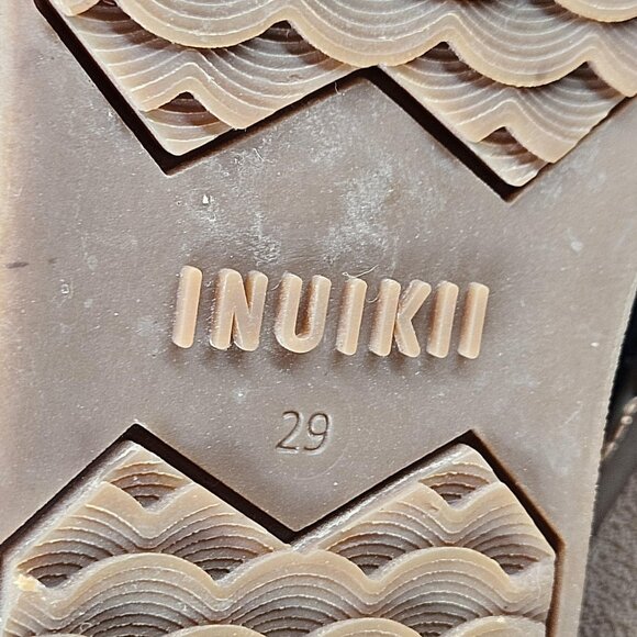 INUIKII Boots Kids Size EU 29 Blue Shearling Lined Suede Sneaker Winter Fleece - Picture 11 of 11